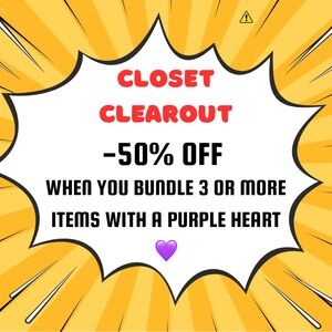 💜 Closet Clearout Sale!!!!!!!! 💜👻